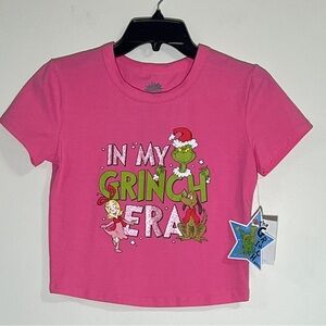 Hybrid Apparrel FOREVER 21 Womens Short Sleeve Cropped Knit Baby Tee In My Grinc